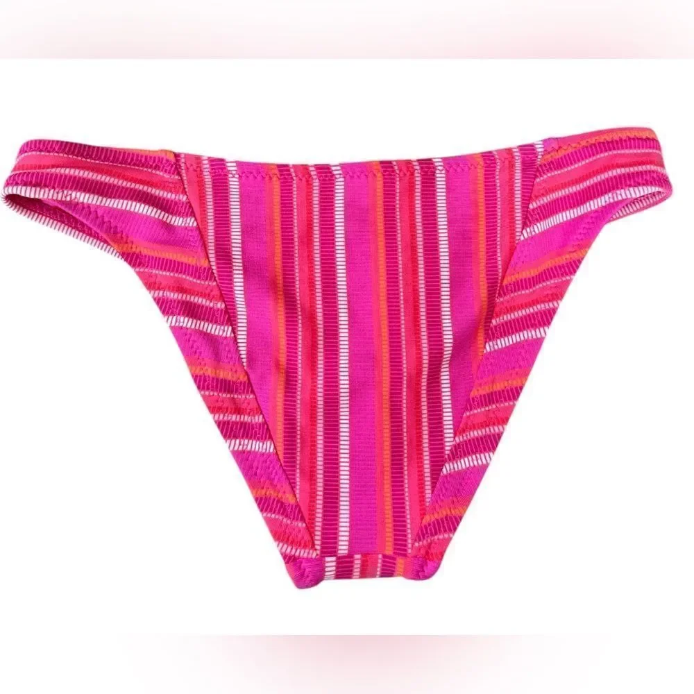 Trina Turk Marai Women's French Cut Hipster Bikini Bottoms, Pink Multi, 6, NWT